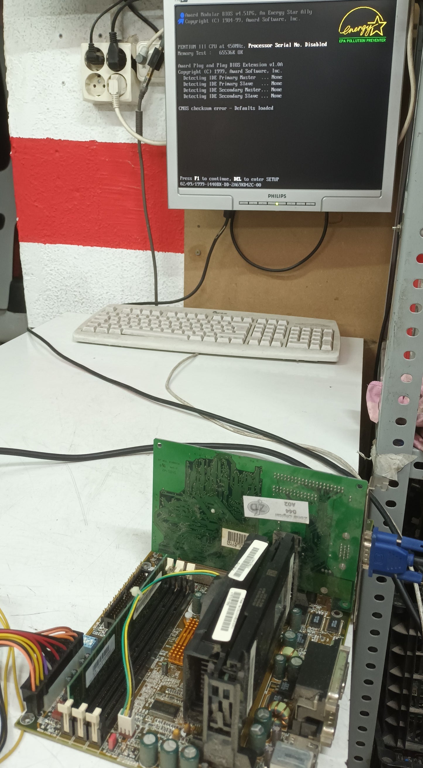 Placa base DFI P2XBL, REV. D1, (ref.-9)