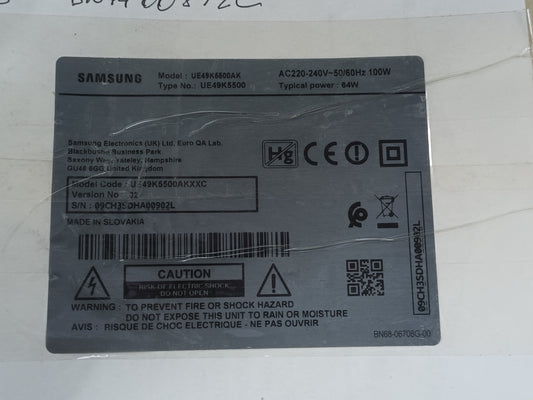 BN44-00872C, de TV Samsung UE49K5500AK