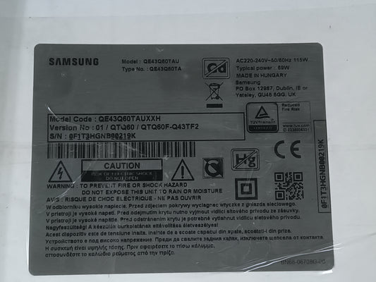 BN44-01057A, de tv Samsung Q43Q60TAU,