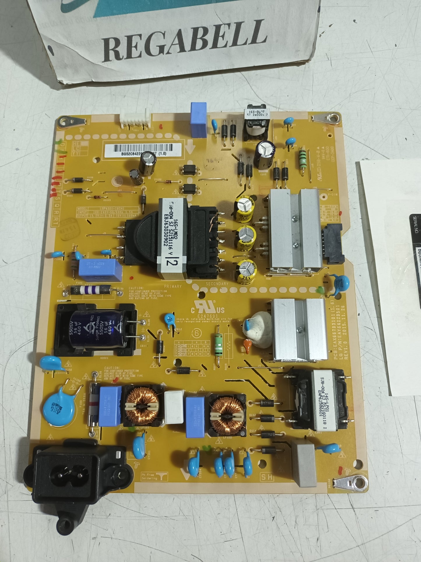 EAX66793101(1.6) de tv LG43LH604V,