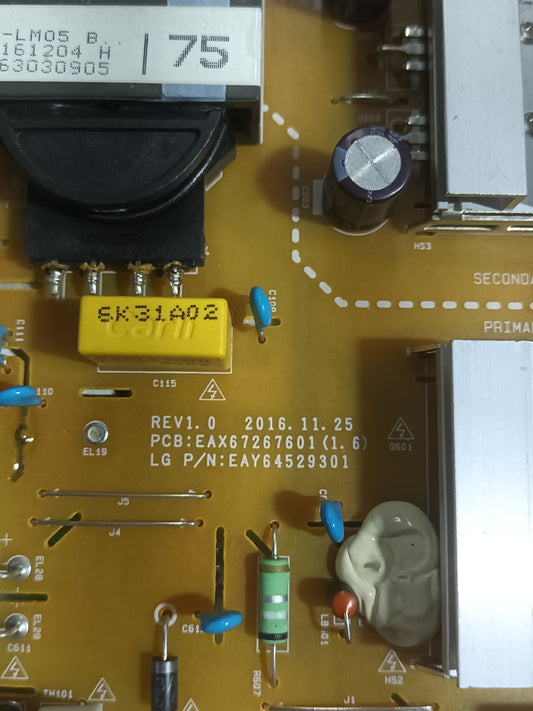 EAX67267601(1.6), de tv LG43UJ651V,