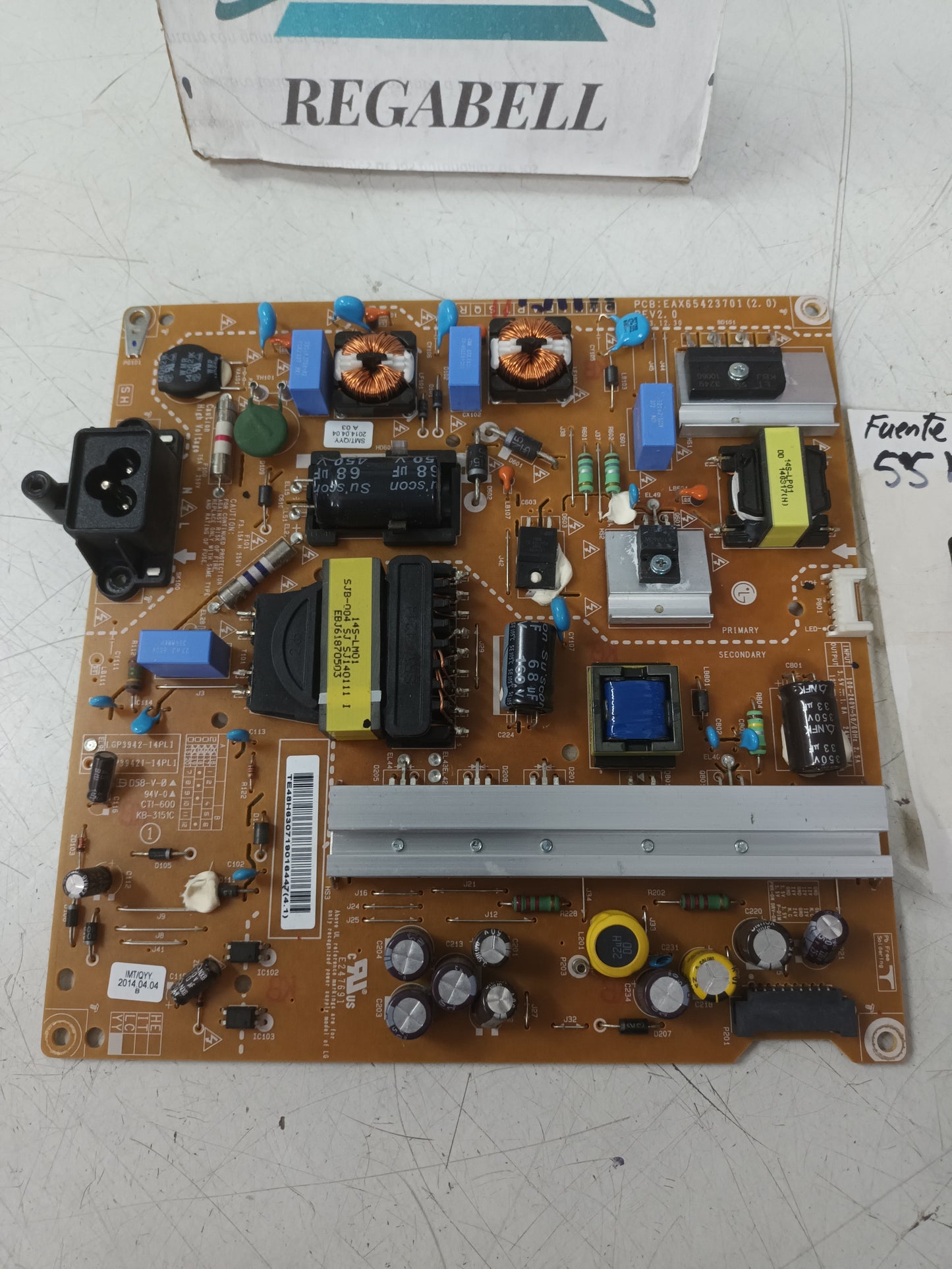 EAX65423701(2.0) de TV LG42LB5610