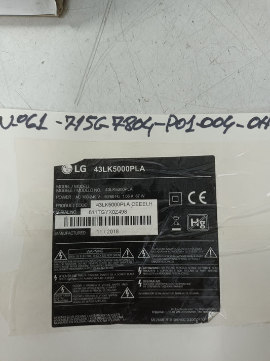715G7804-P01-004-0H2H, de TV LG43LK5000PLA,