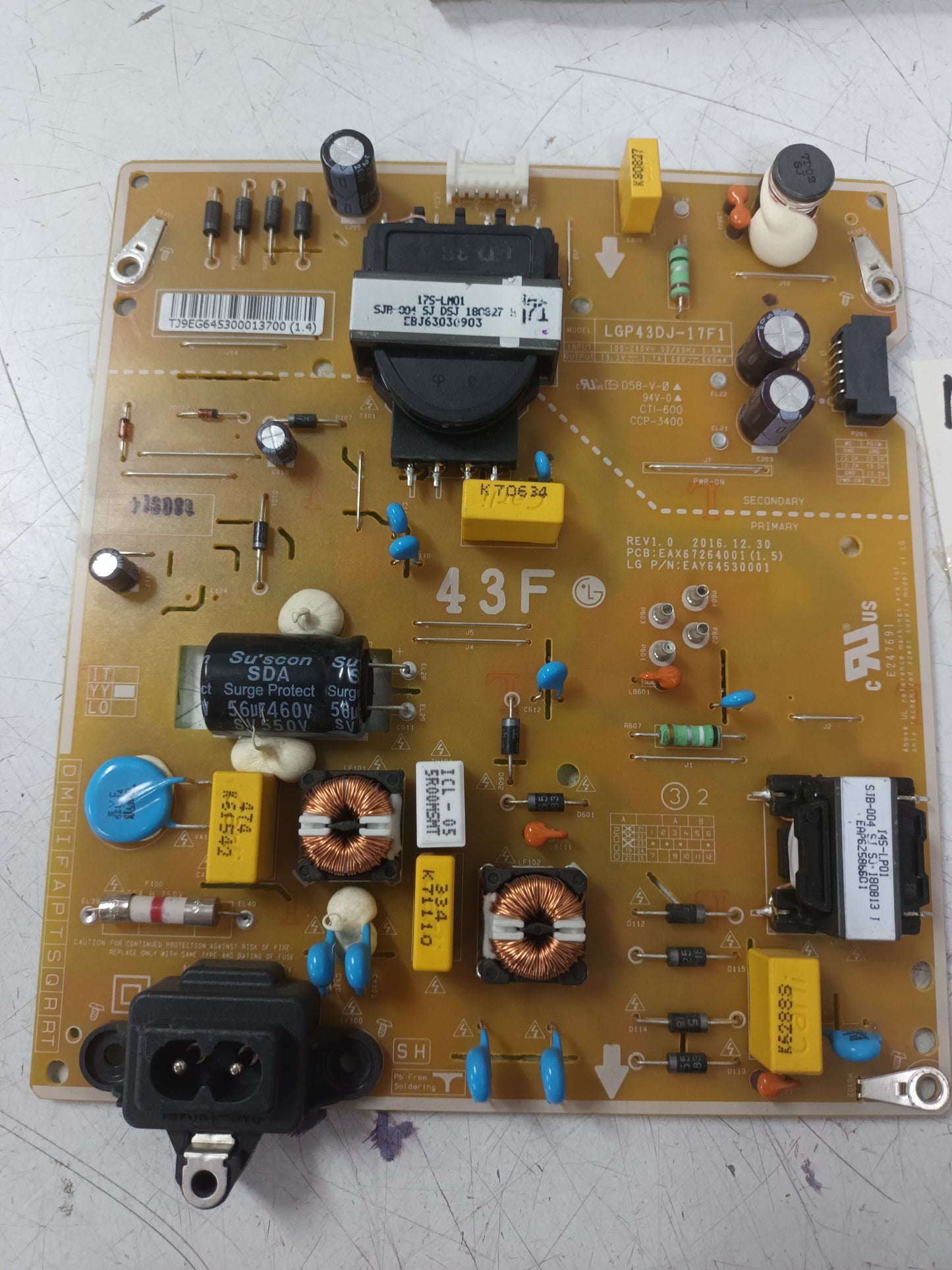 EAX67260001(1.5) de TV LG43UJ634V,