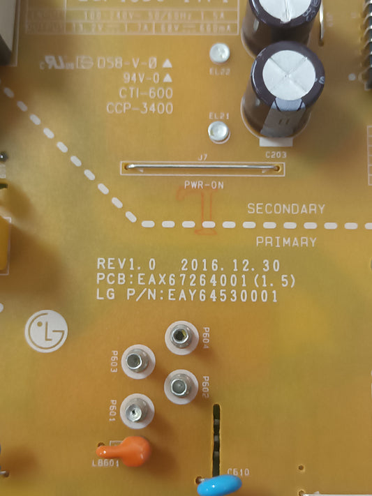 EAX67260001(1.5) de LG43UJ634V