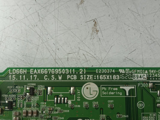 PLACA MAIN EAX66769503(1.2), EBT64181610, de tv LG43LH604V