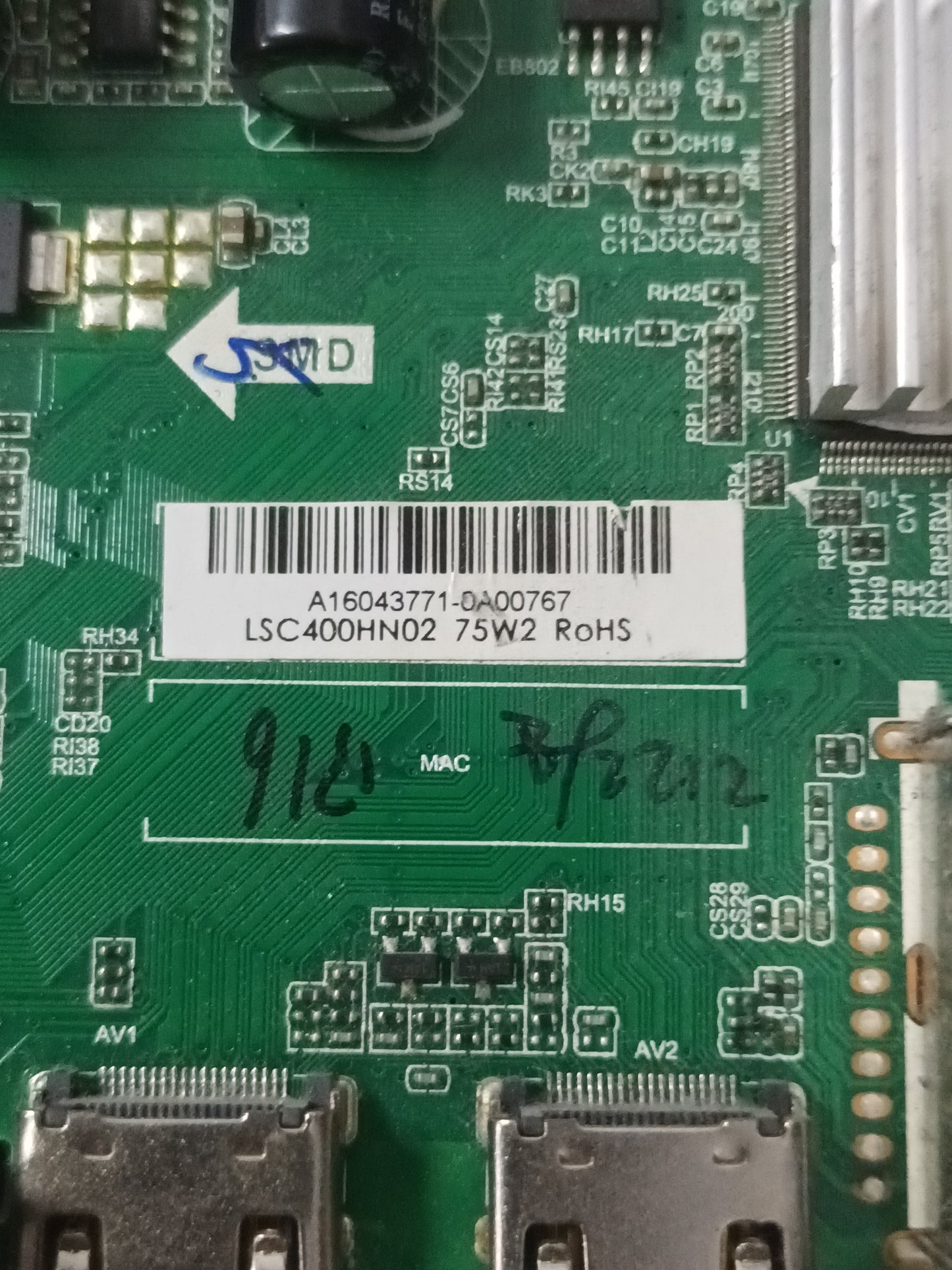 TP.MS3463S.PB711, PLACA MAIN, de TV SHARP LC40CFF5222E