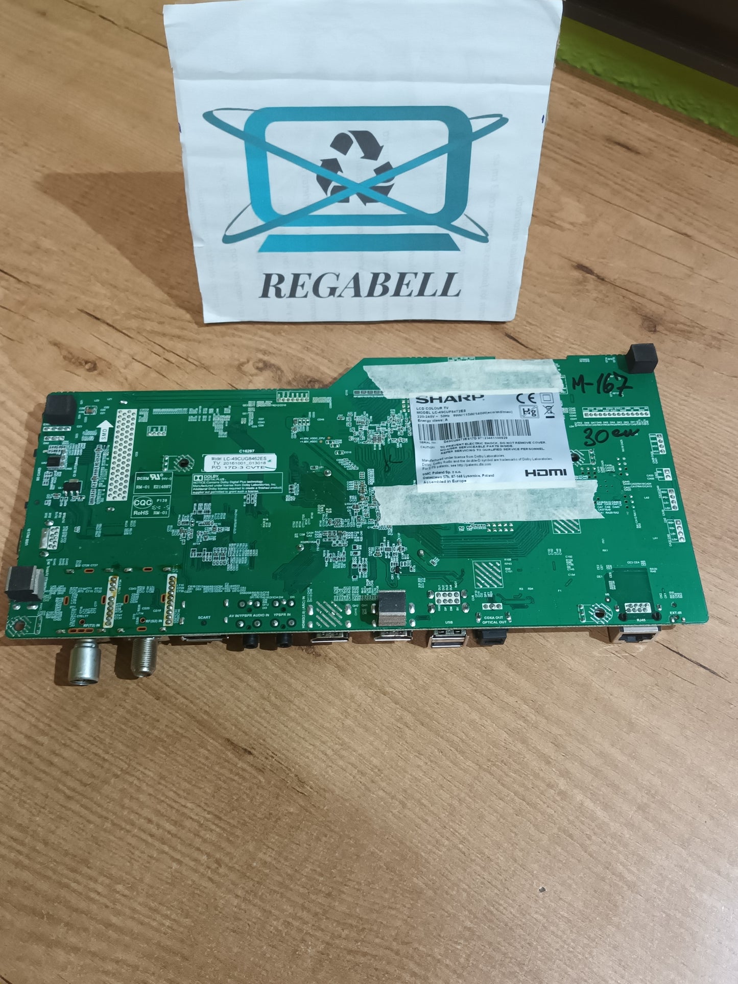 Placa main, T.MS6488E-U703, de tv SHARP, LC-49CUF8472ES,