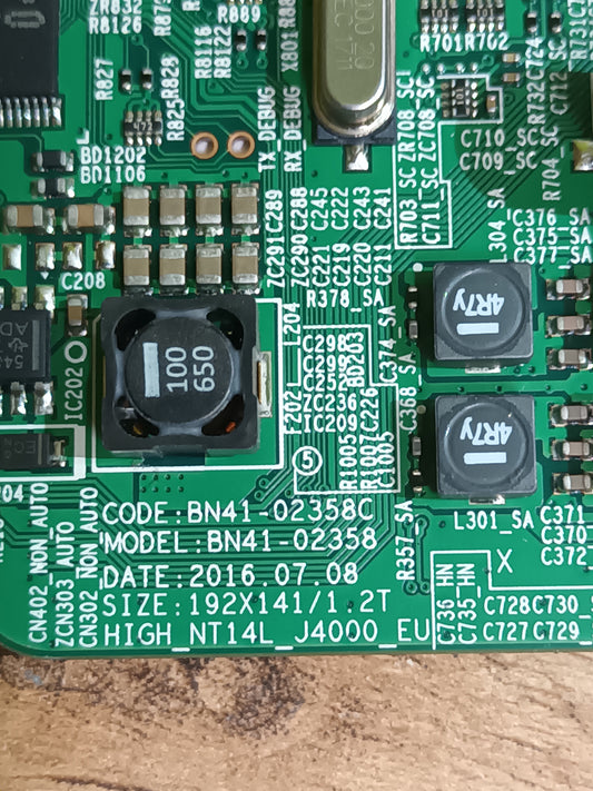 PLACA MAIN, BN41-02358B, BN94-08230H, de TV SAMSUNG UE32J5000AW