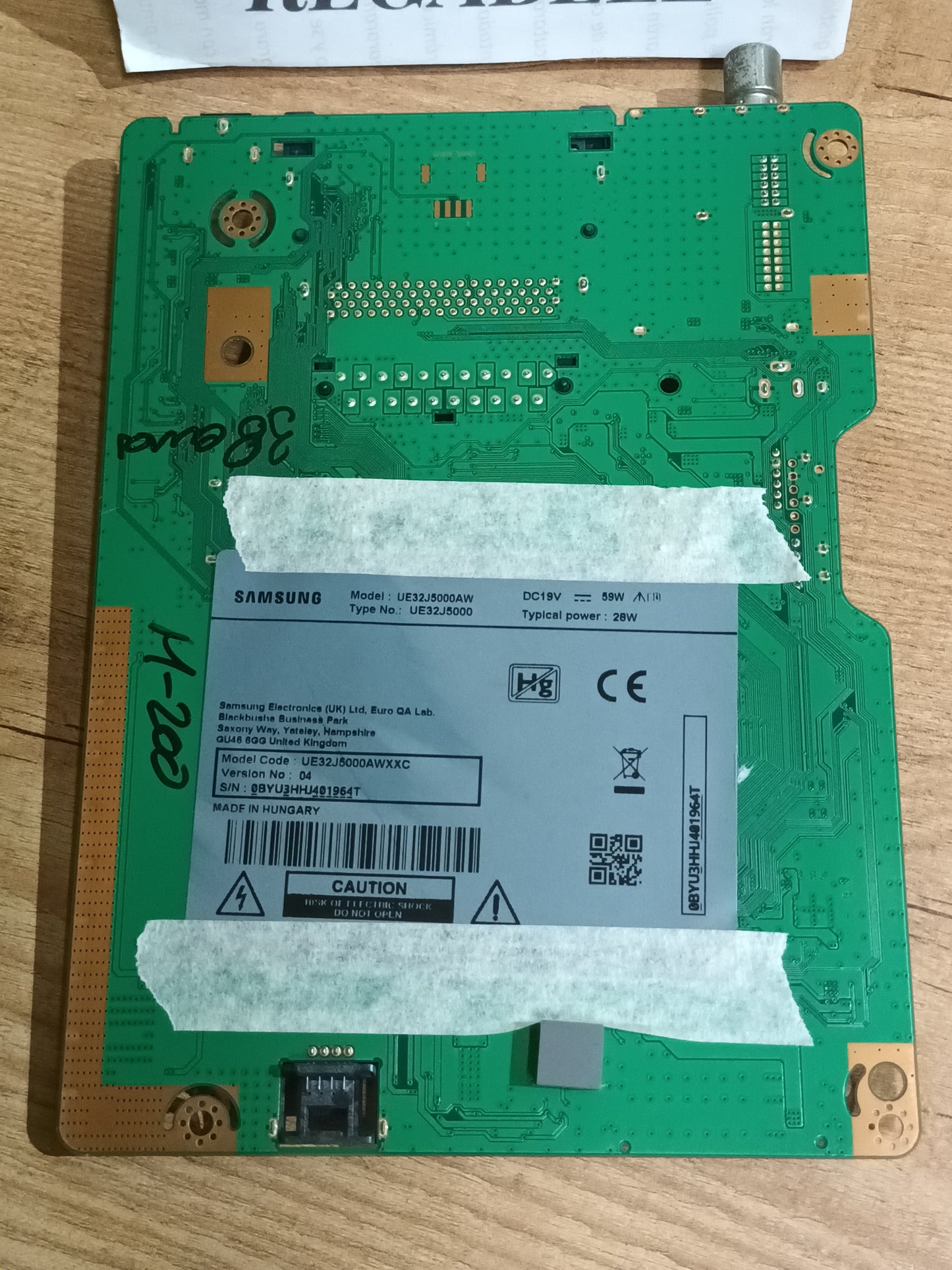 PLACA MAIN, BN41-02358B, BN94-08230H, de TV SAMSUNG UE32J5000AW