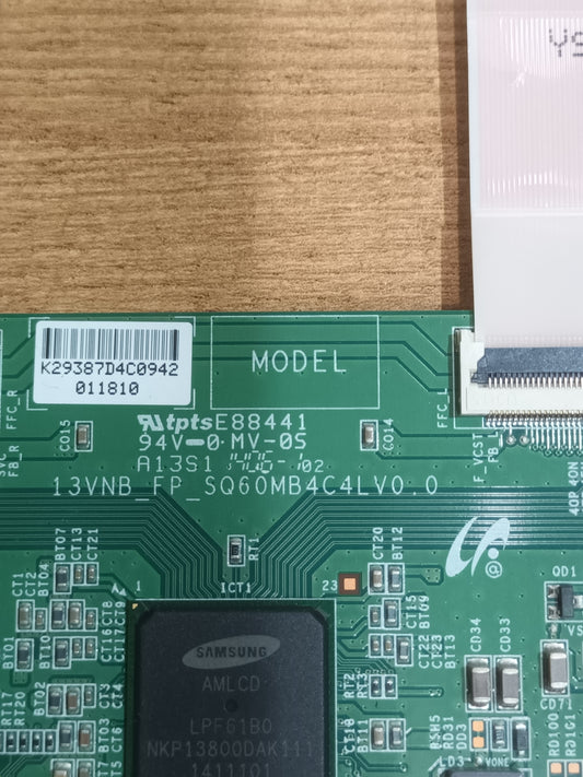 PLACA T-COM, 13VNB_FB_SQ60MB4C4LV0.0, de TV TOSHIBA 40L5435DG,