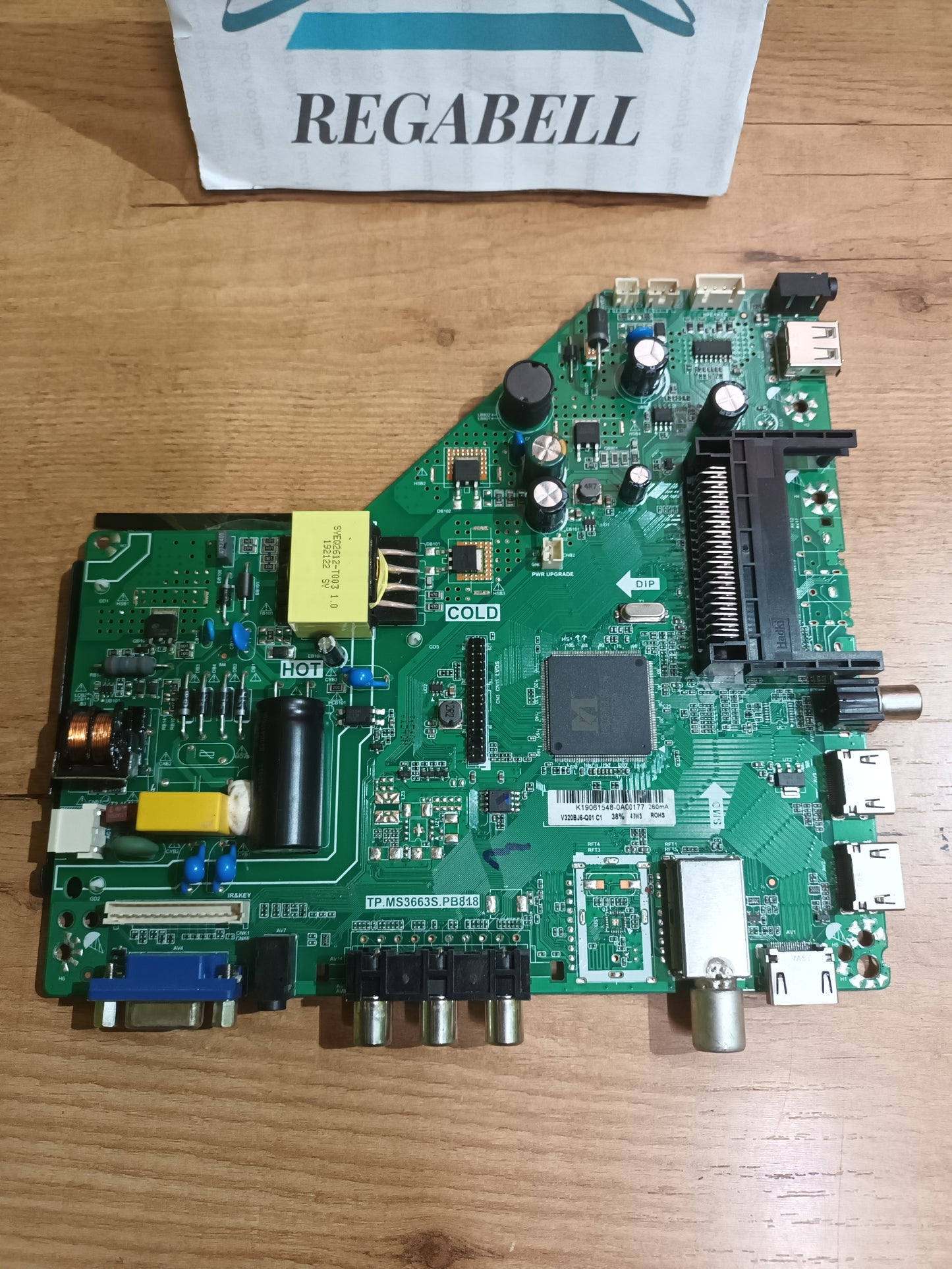 PLACA MAIN, TP.MS.3663S.PB81, de tv INVES LED329 BL T2