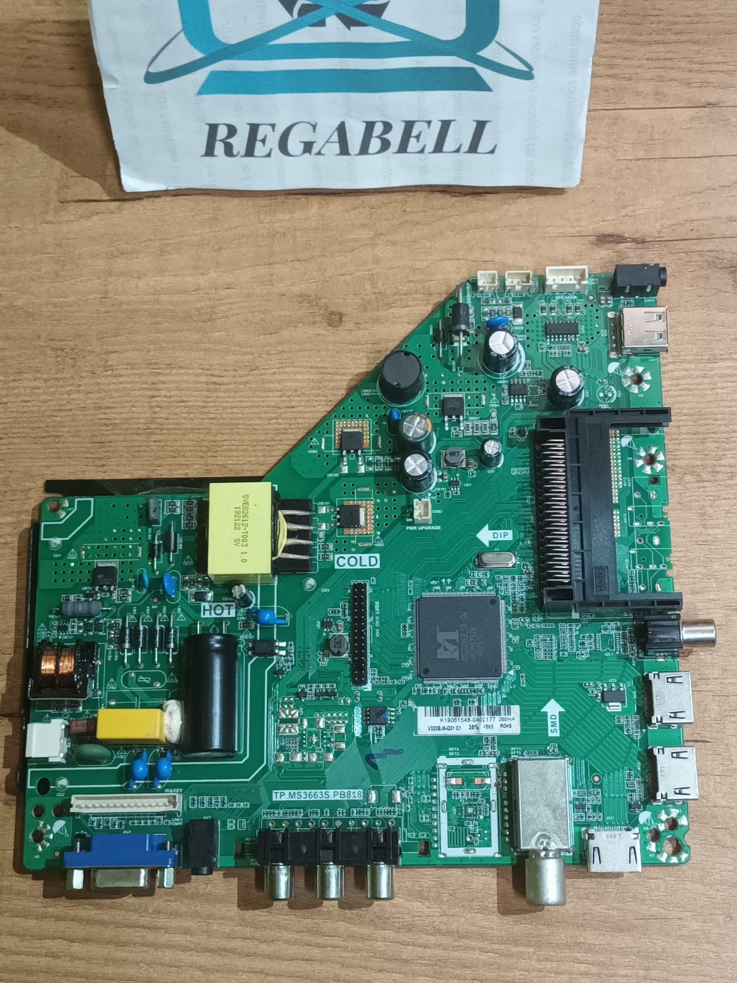 PLACA MAIN, TP.MS.3663S.PB81, de tv INVES LED329 BL T2