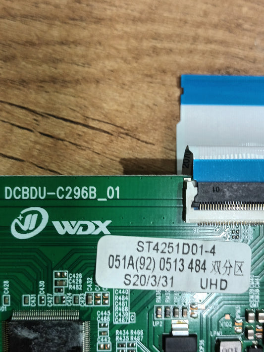 PLACA T-COM, DCBDU-C296B_01 ,de TV INFINITON, INTV-43MU1290,