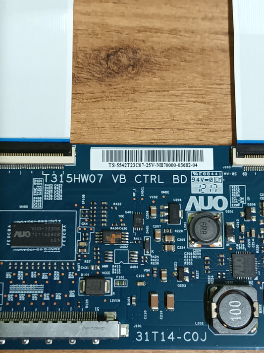 PLACA T-COM, T315HW07 , desmontada de TV PHILIPS 42PFL40007/12,