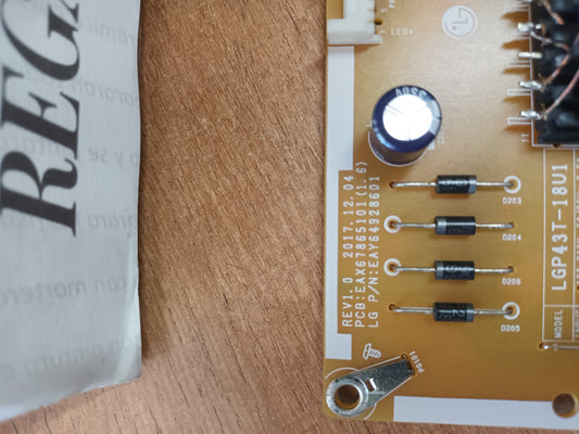 EAX67865101(1.6), de TV LG43UK6500PLA