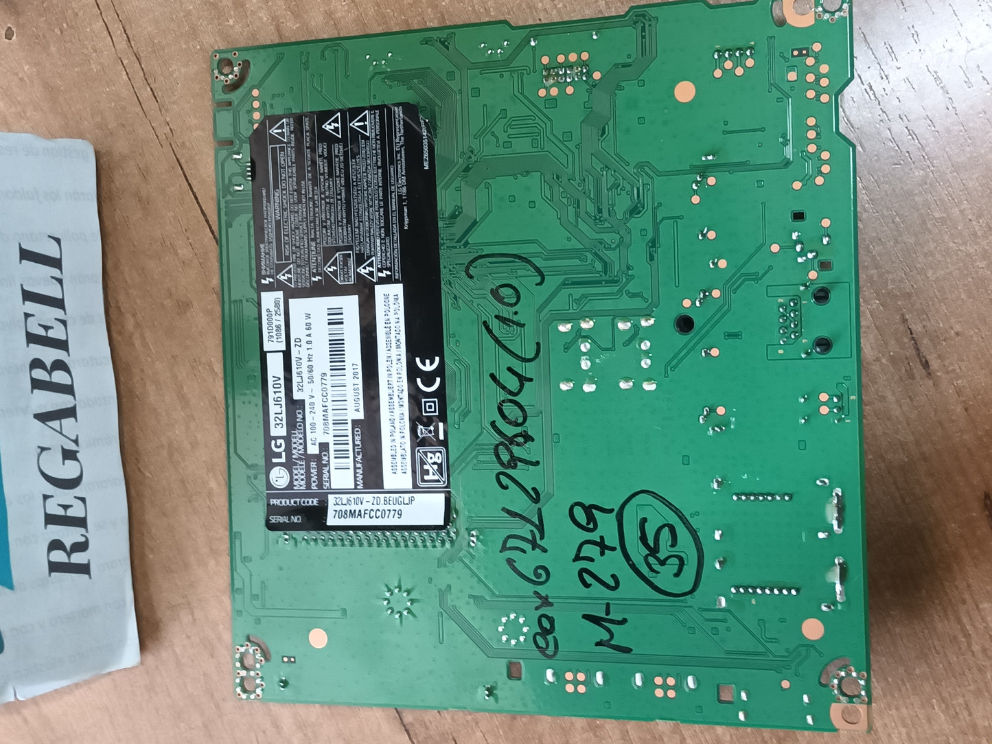 EAX67129604(1.0), EBT64578501, PLACA MAIN de tv LG32LJ610V