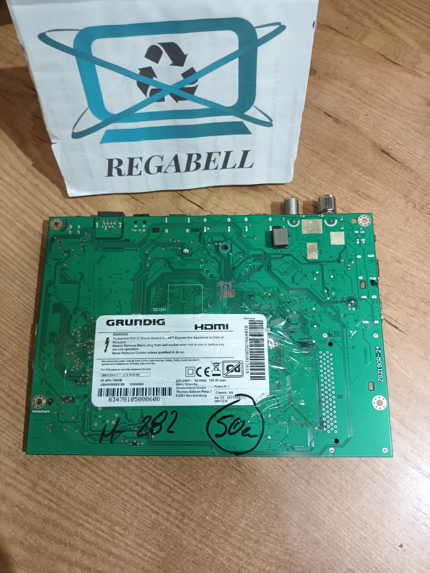 PLACA MAIN ZG2190-24, de tv GRUNDIG 55GFU7906B,