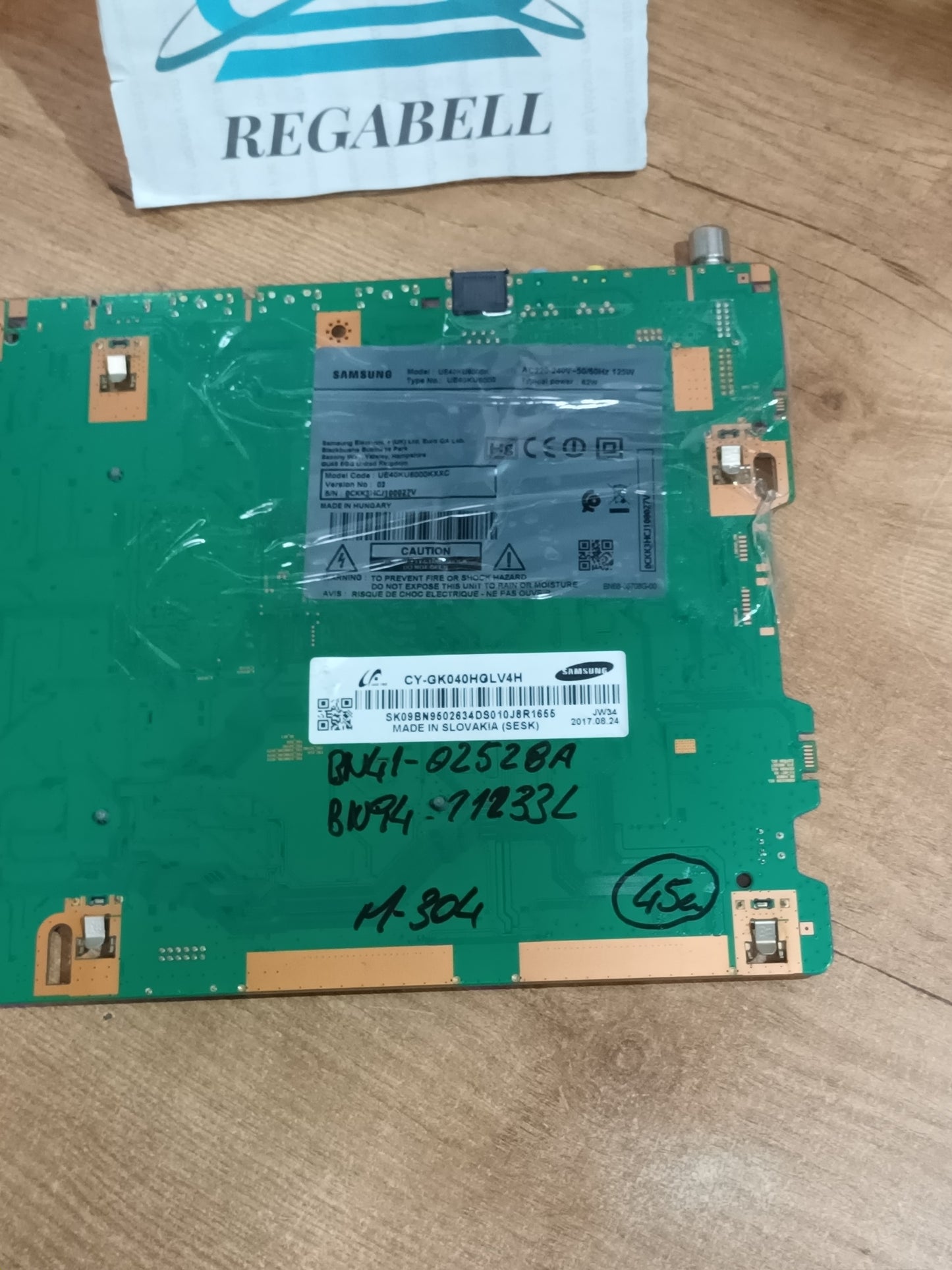 PLACA MAIN, BN41-02528A, BN94-11233L, de tv SAMSUNG UE40KU6000K