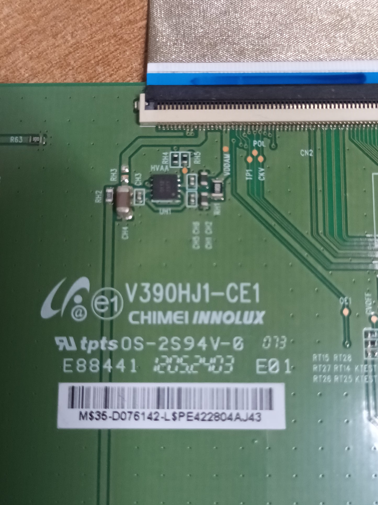 V390HJ1-CE1, PLACA T.COM, (T-118)