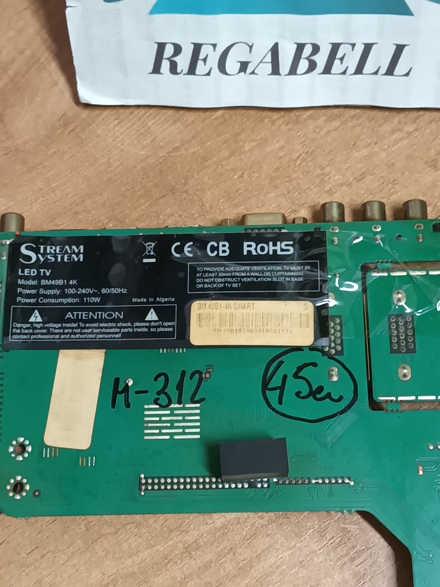 PLACA MAIN, MSD6A638-T8E2, de tV STREAM SYSTEM BM49B1 4K