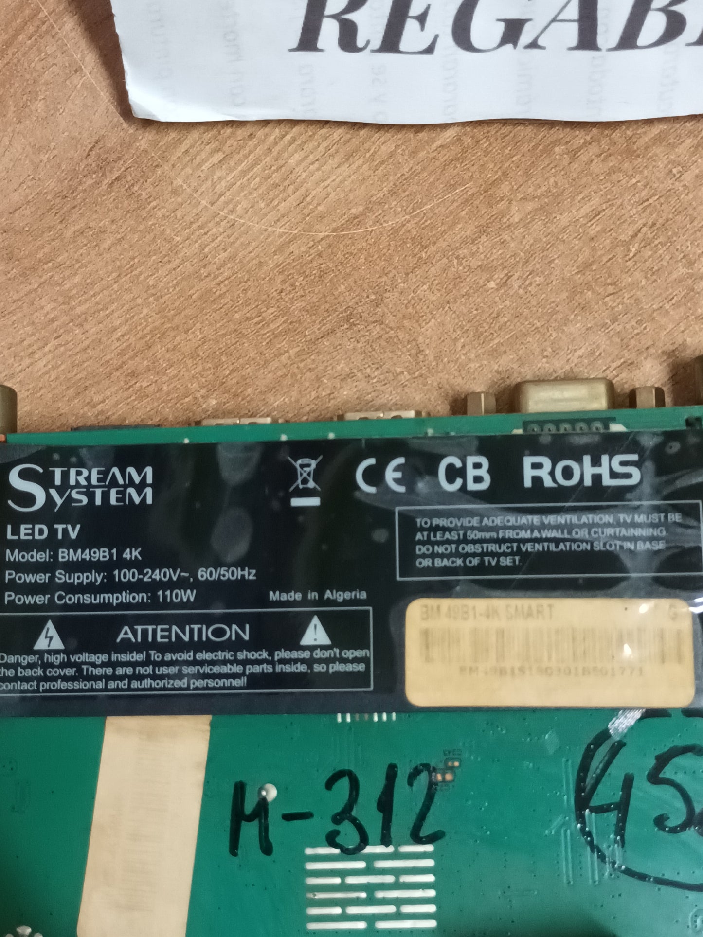 PLACA MAIN, MSD6A638-T8E2, de tV STREAM SYSTEM BM49B1 4K