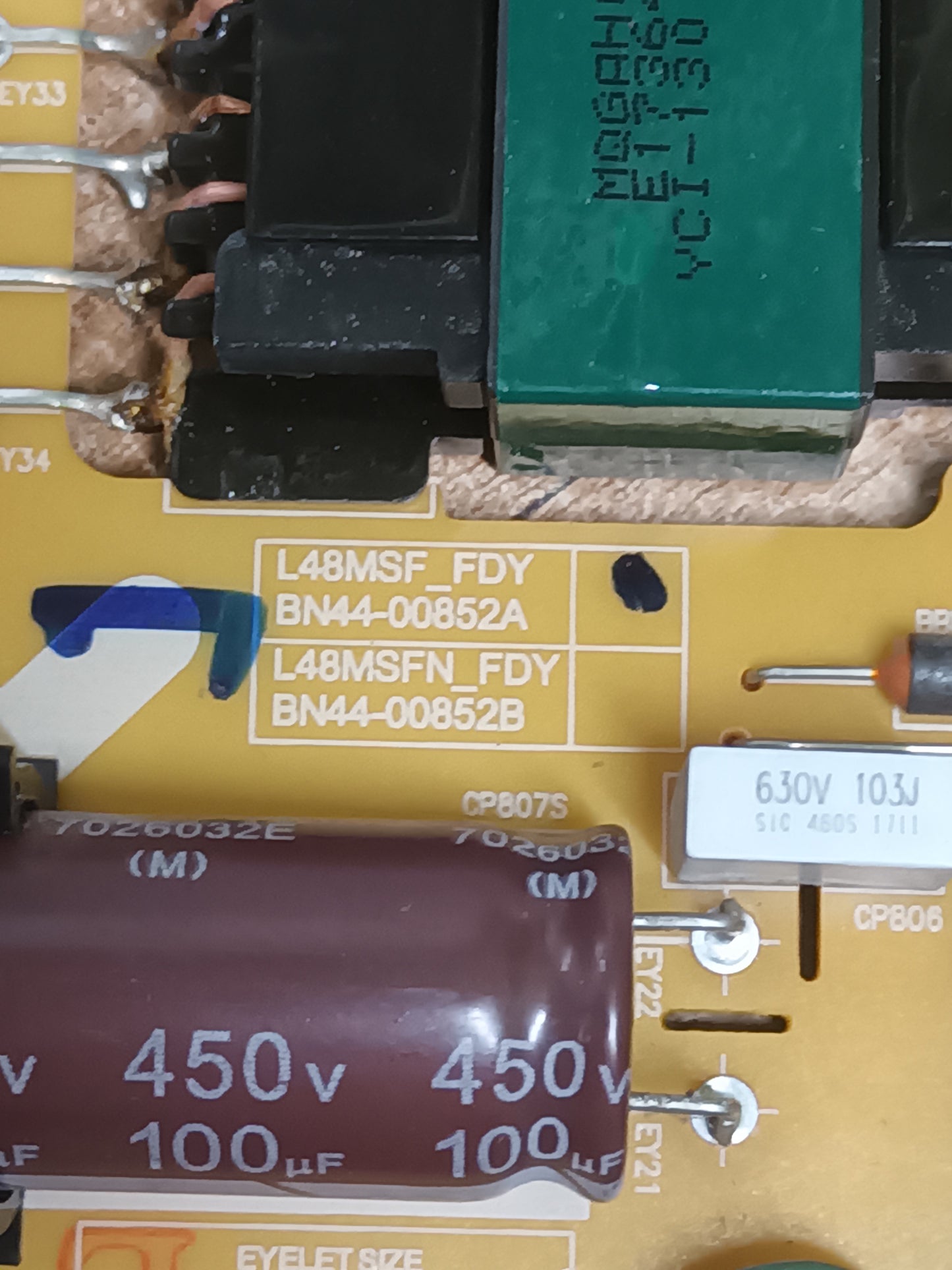 BN44-00852A, de tv Samsung UE40J5000AW,