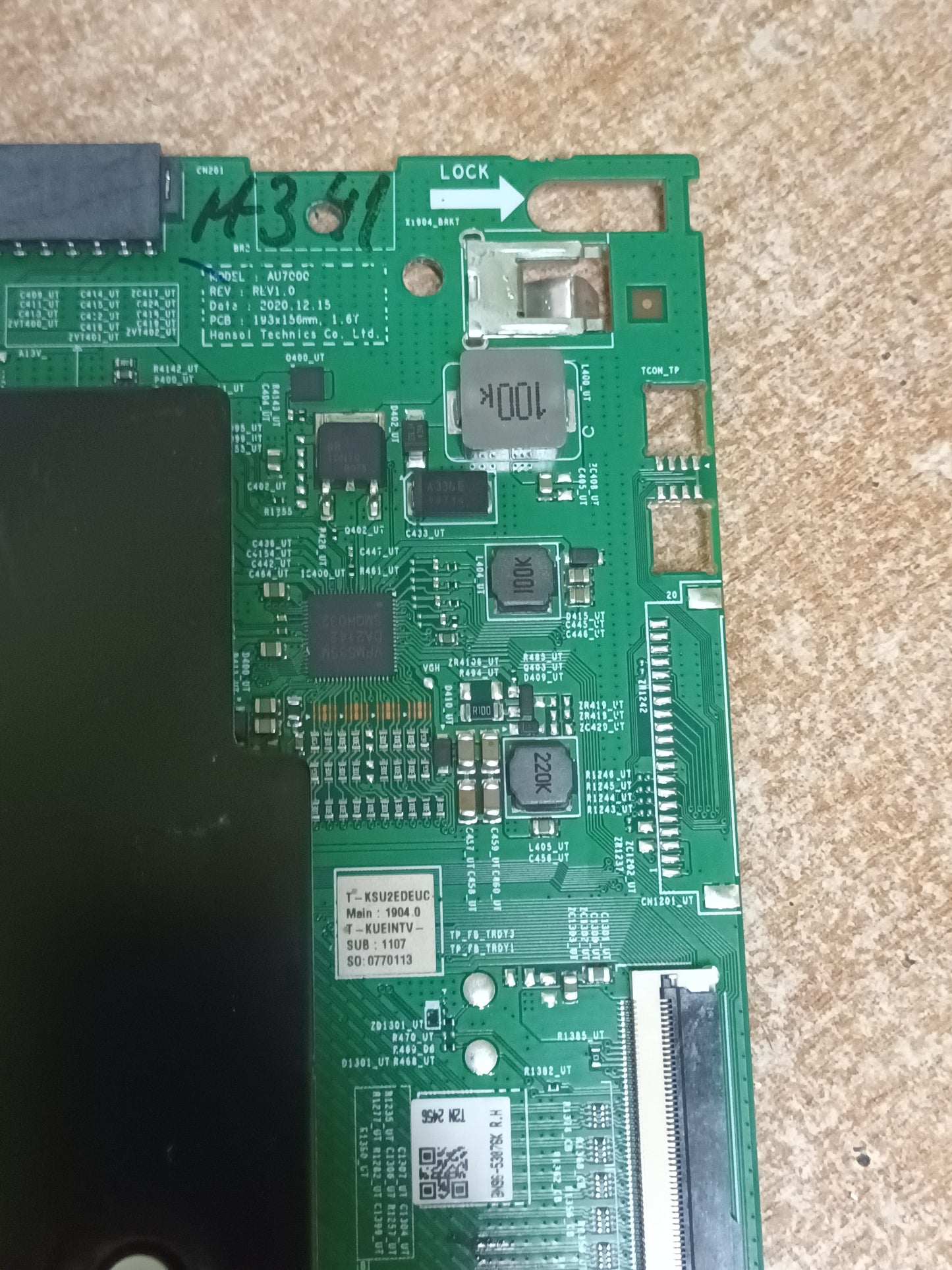 Placa main, BN96-53076K, NUEVA SIN USAR de tv SAMSUNG UE55AU7105K