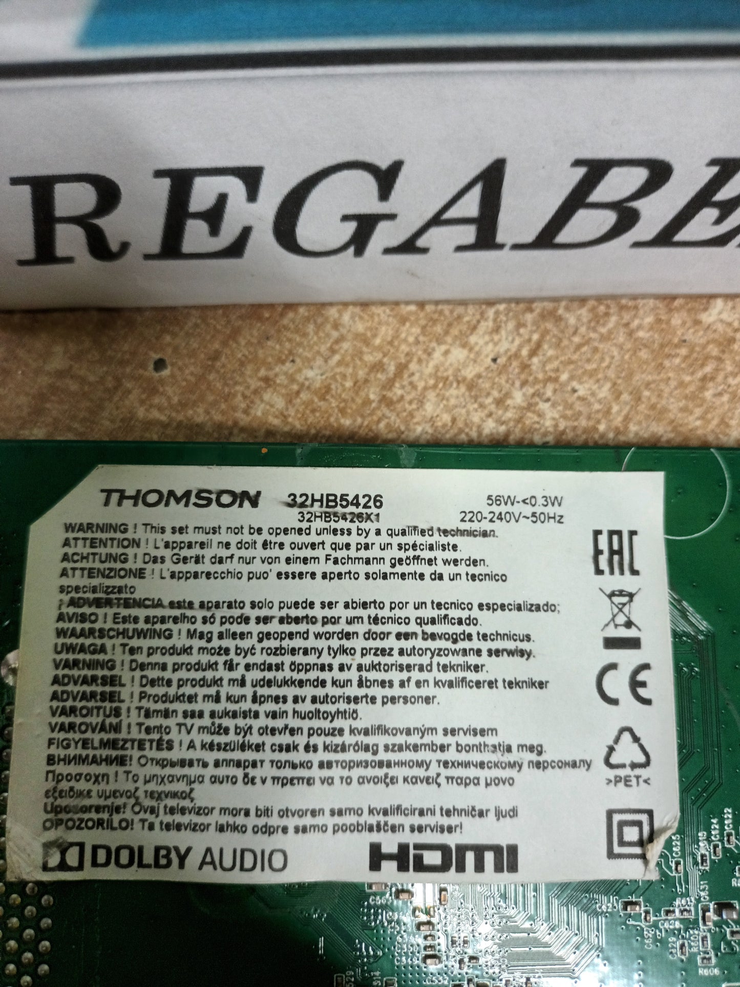 40-MT565S1-MA2LG, de THOMSON 32HB5426