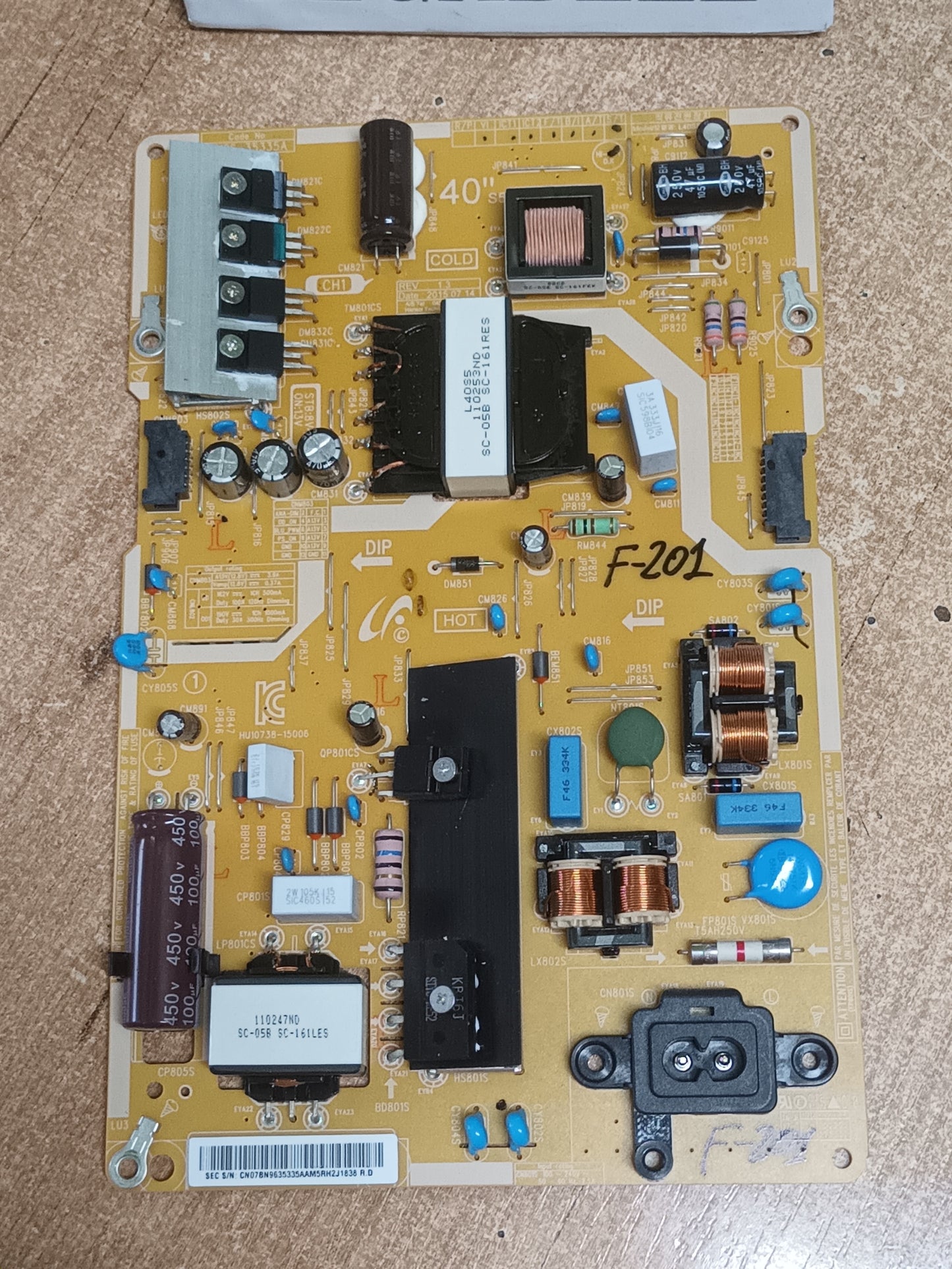 BN96-35335A, de Samsung UE43JU6060K