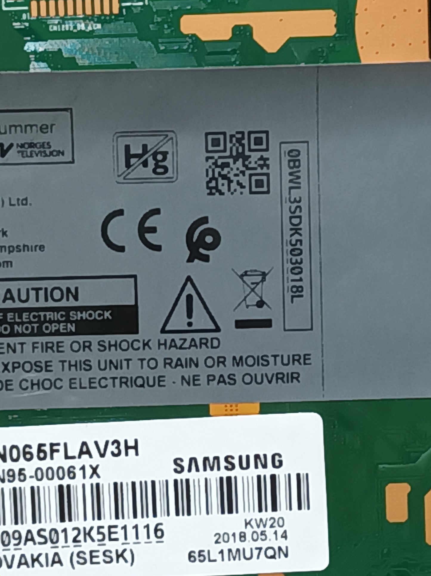 BN44-00940A, de tv SAMSUNG QE65Q8FNAT,