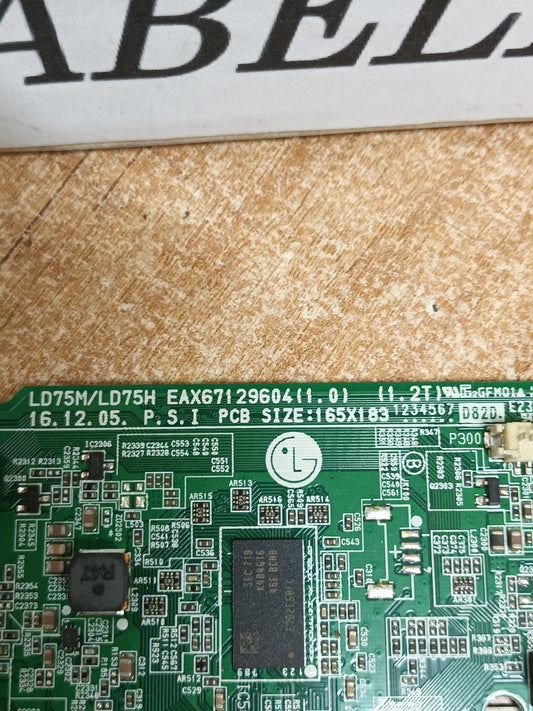 PLACA MAIN, EAX67129604(1.0), de tv LG43LJ594V,