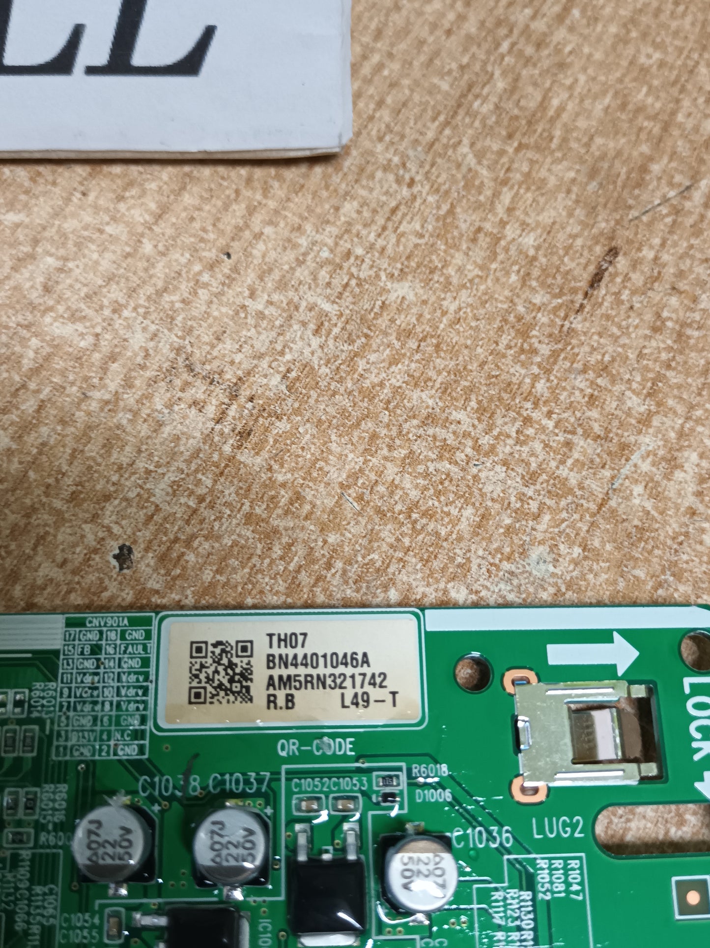 PLACA INVERTER, BN44-01046A, de tv SAMSUNG QE49Q86TAT, (nueva SIN USAR),