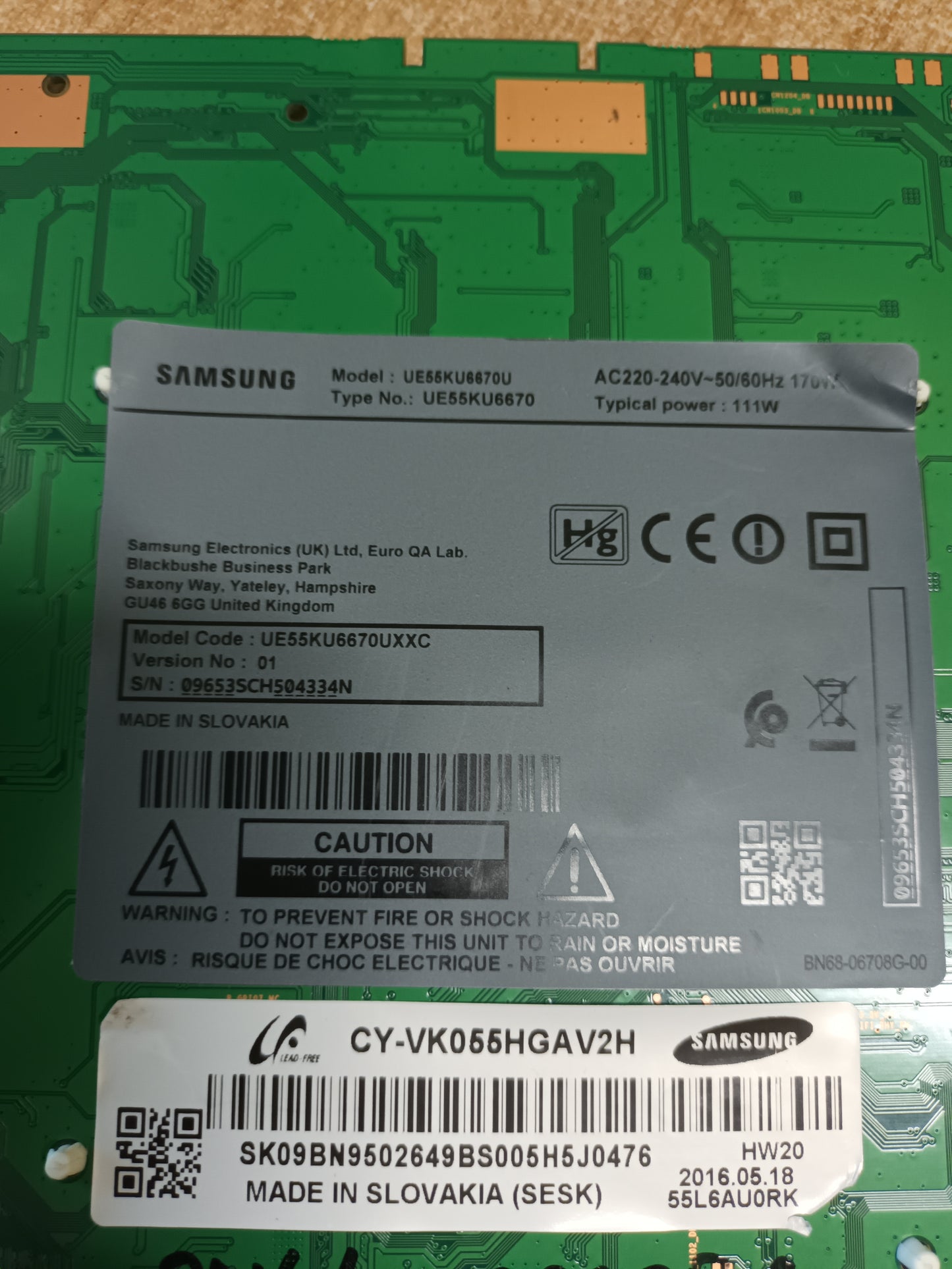 BN44-00876A, de SAMSUNG UE55KU6670U