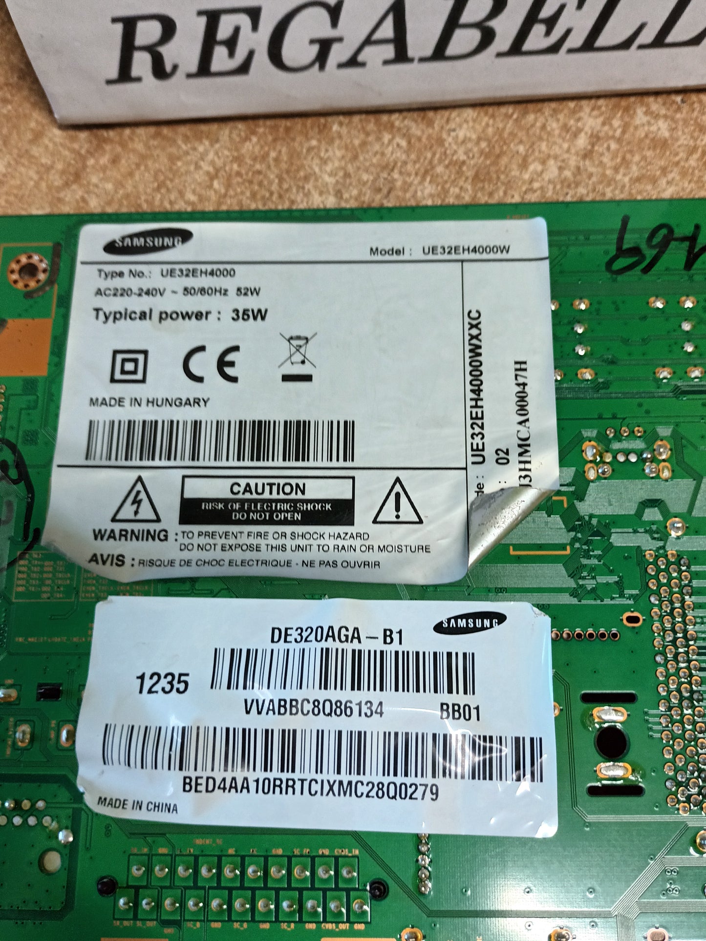 PLACA MAIN, BN41-01795A-BN94-06138C, de tv SAMSUNG UE32EH4000,