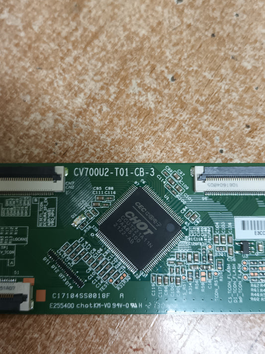PLACA T-COM, CV700U2-T01-CB-3, NUEVA SIN USAR, de TV PHILIPS 70PUS8556/12