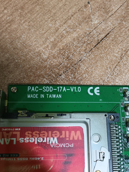 Lector de tarjetas PAC-SDD-17A-V1.0, PCMCIA