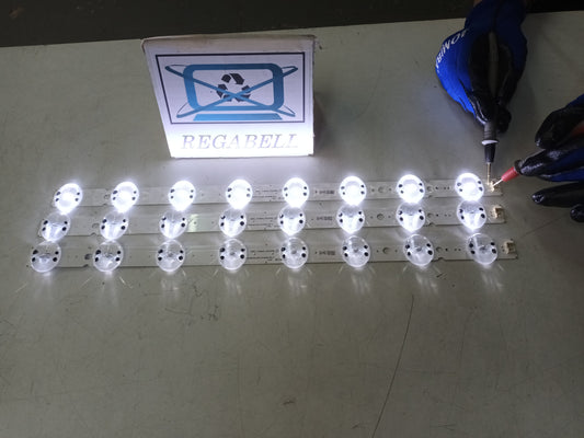 juego de 3 tiras de led de LG43UK6950PLB