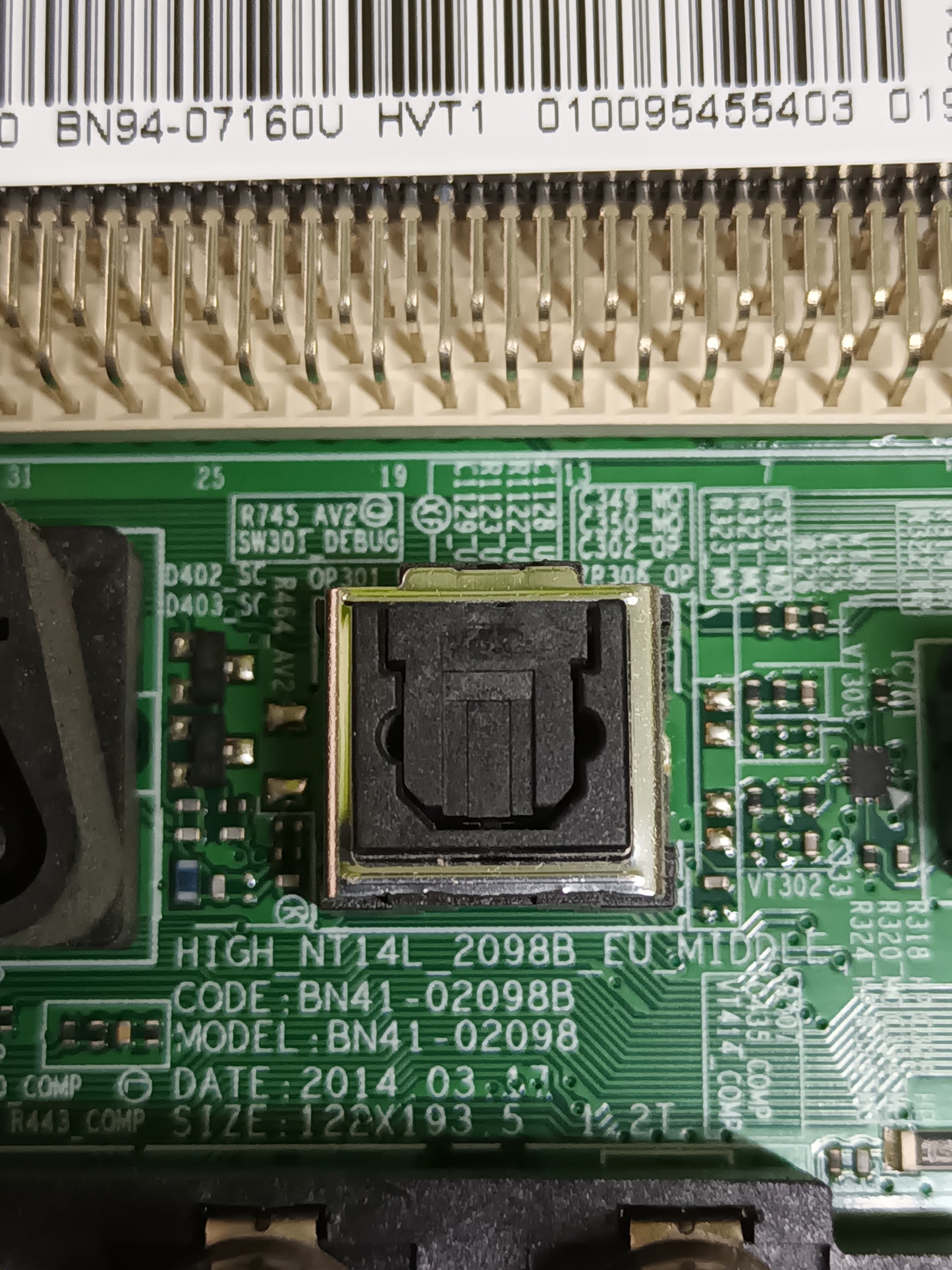 PLACA MAIN, BN41-02098B, BN94-07160U, de tv SAMSUNG UE32H5000