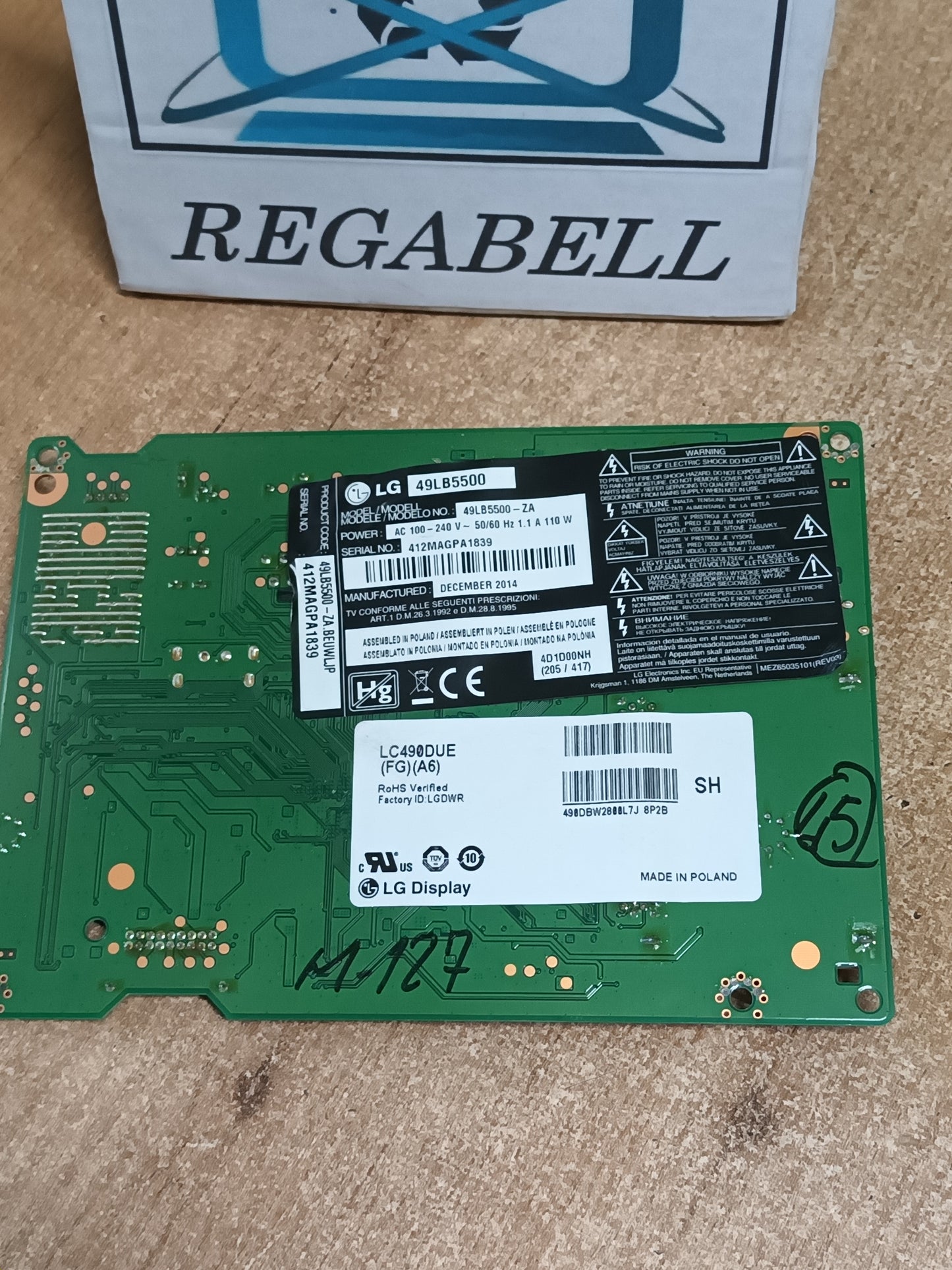 PLACA MAIN EAX65361505(1.0), EBT62973012, de tv LG49LB5500