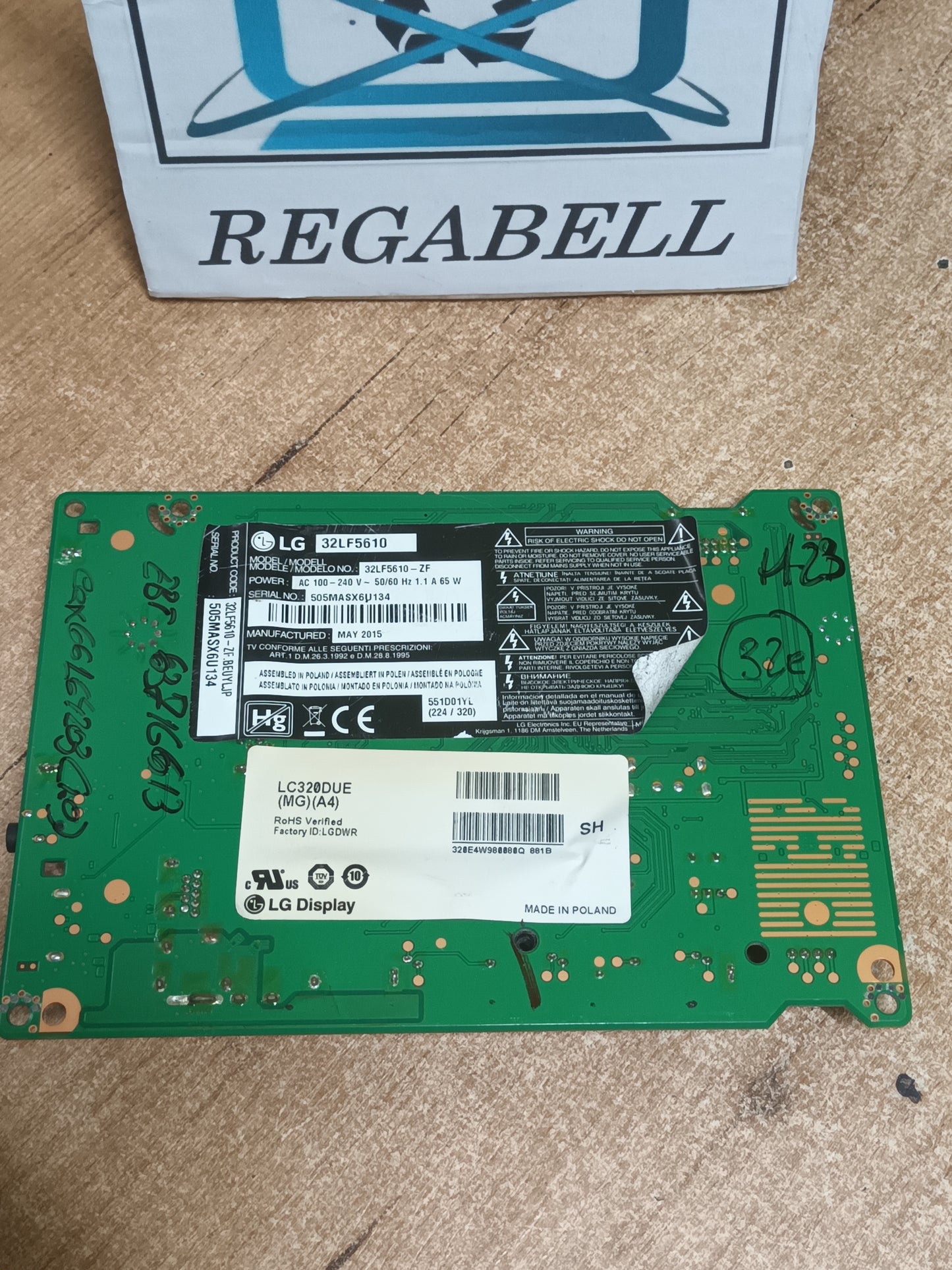 PLACA MAIN EAX66164203(1.0), EBT63716613, de tv LG32LF5610,
