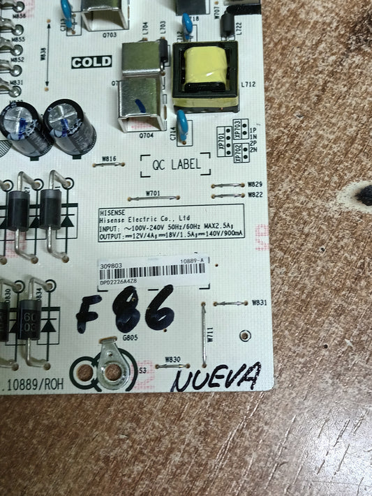 RSAG7.820.10889/R0H, de TV hisense 65A7GQ, NUEVA SIN USAR,