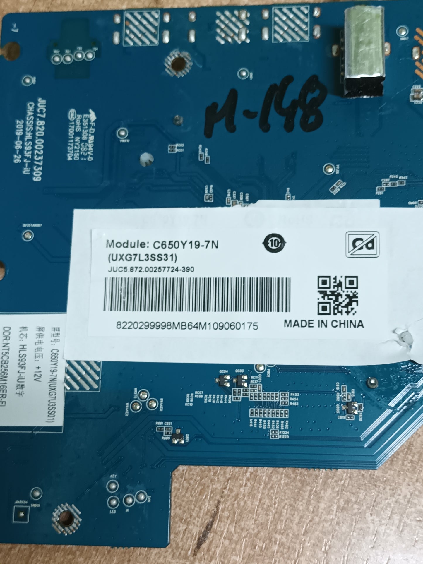 PLACA MAIN, JUC7.820.00237309, NUEVA SIN USAR, de tv OK ODL65951UC-TAB, 