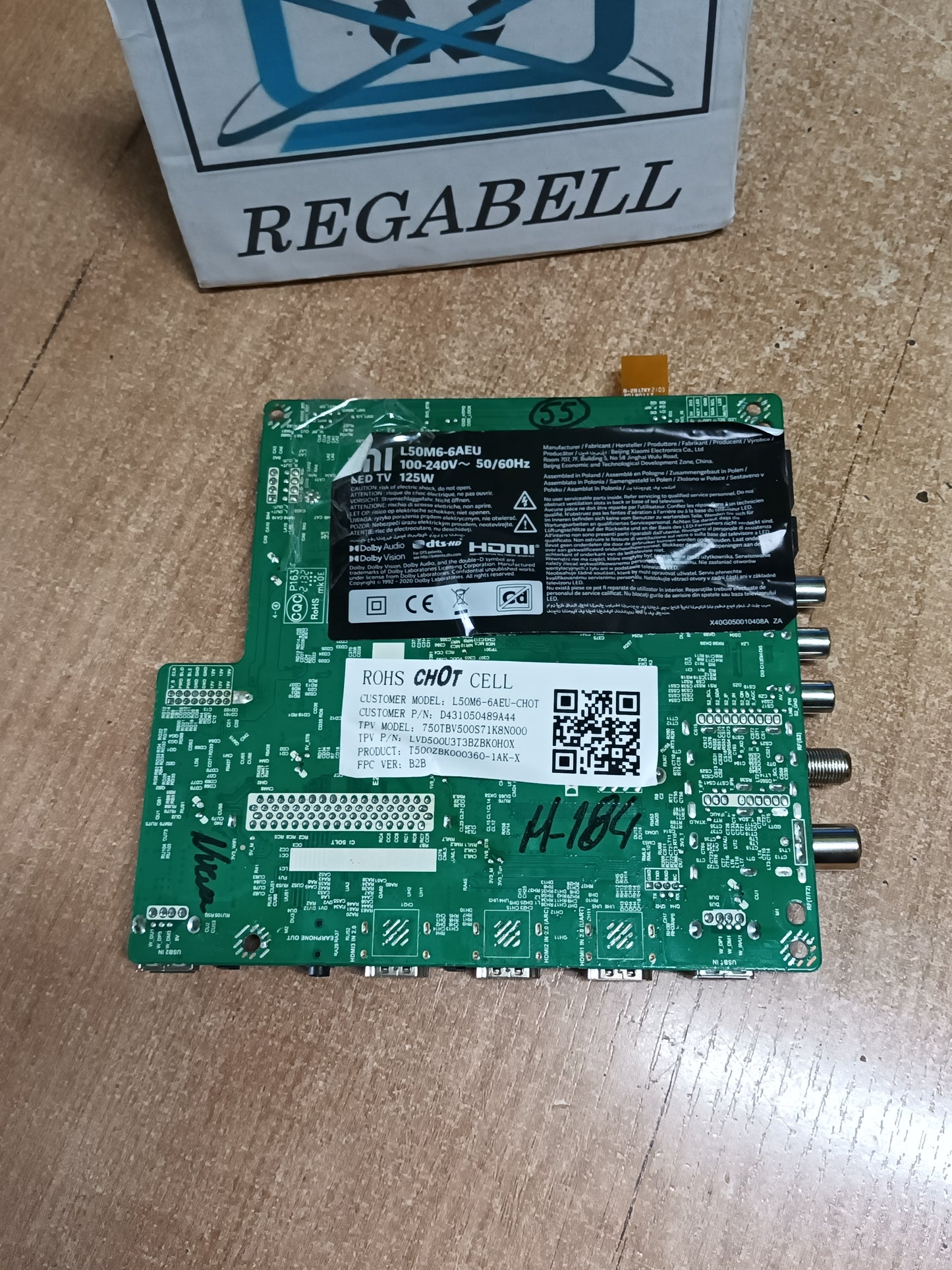 PLACA MAIN TD.MT9612.795, de tv XIAOMI MI L50M6-6AEU, (NUEVA SIN USAR),