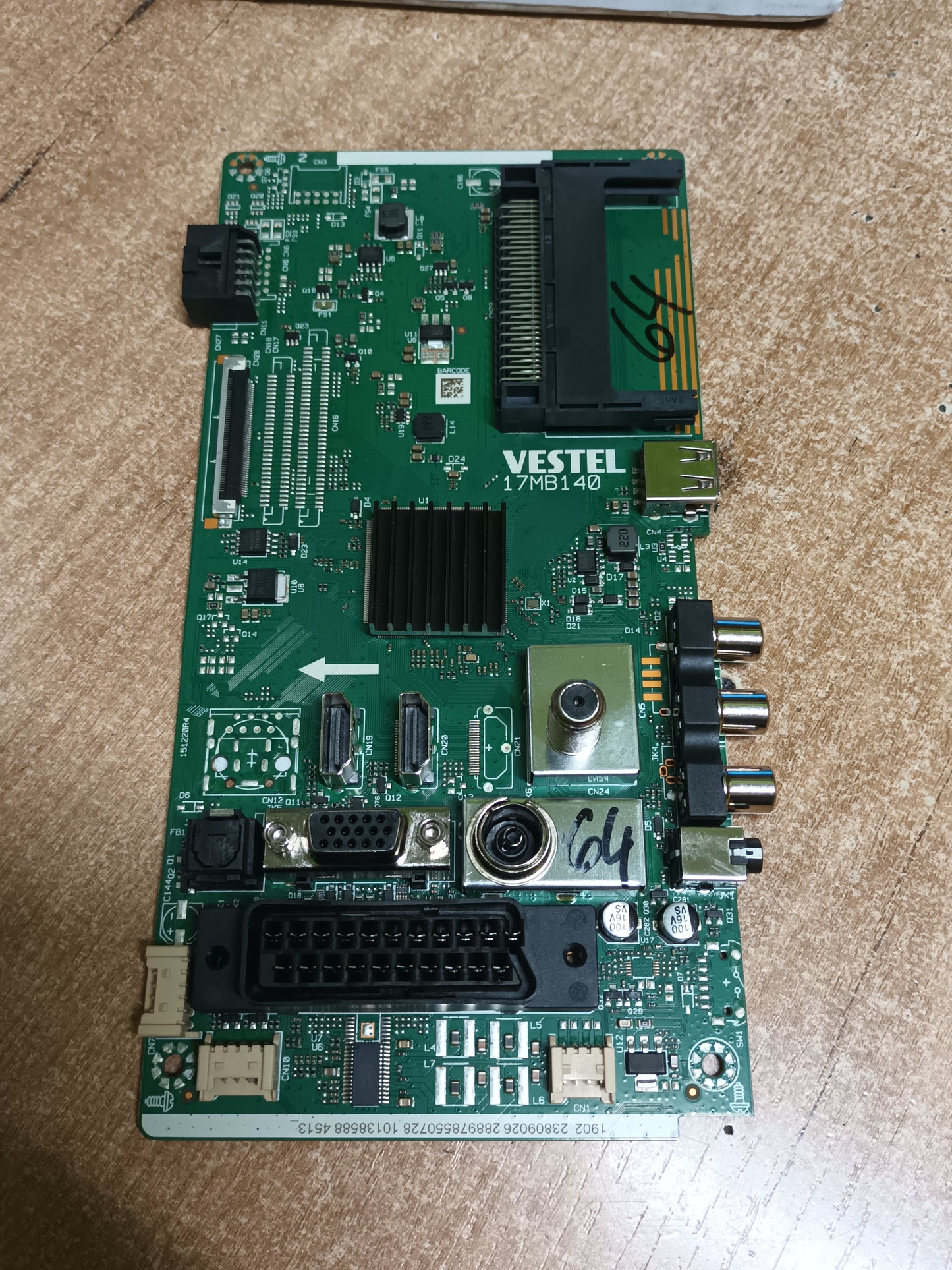 Placa main, 17MB140, de TV OK OTV40F-5022V, ES NUEVA SIN USAR
