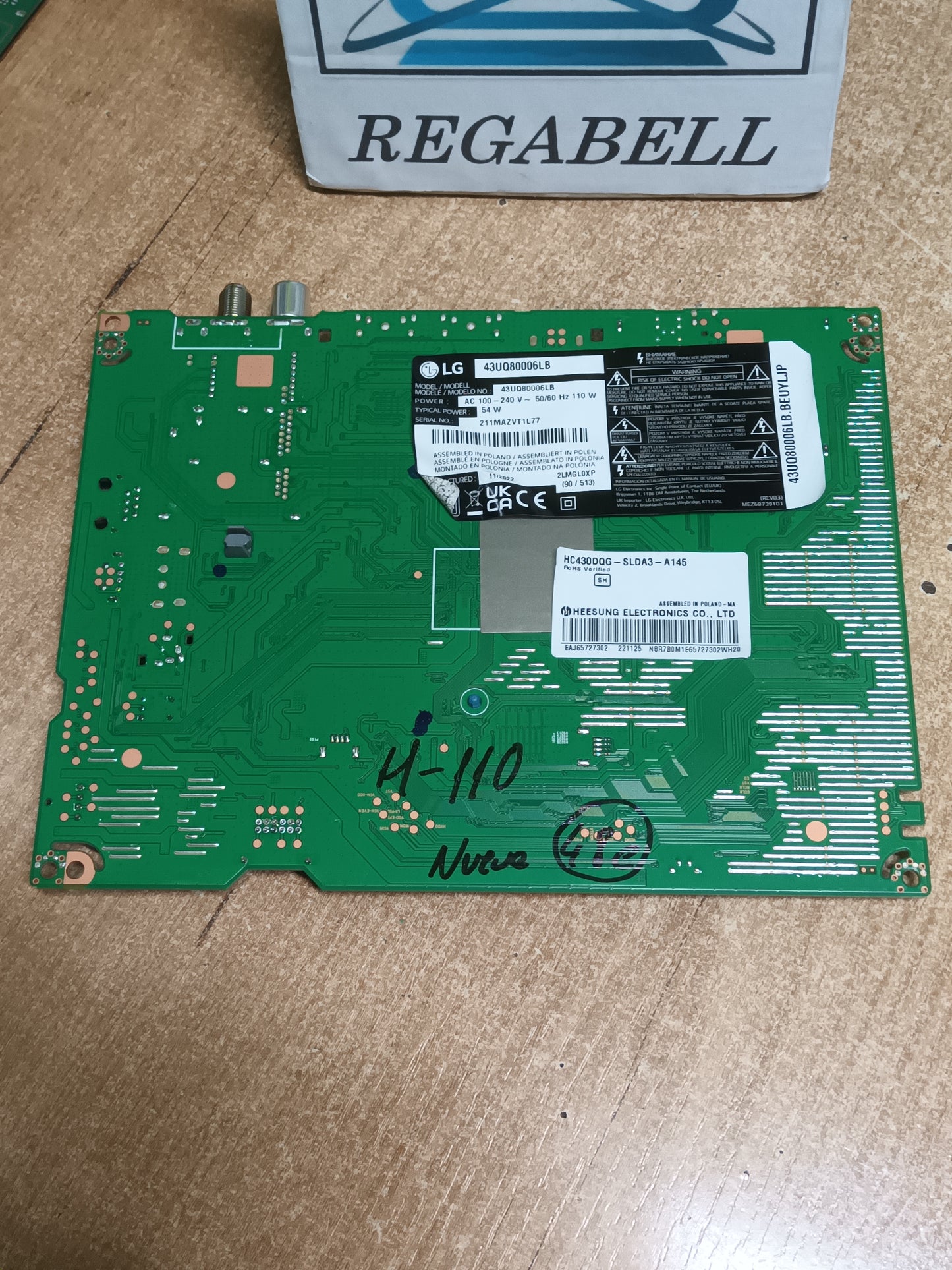 Placa main, EAX69581205(1.0), EBT67288903, de TV LG43UQ80006LB, ES NUEVA SIN USAR