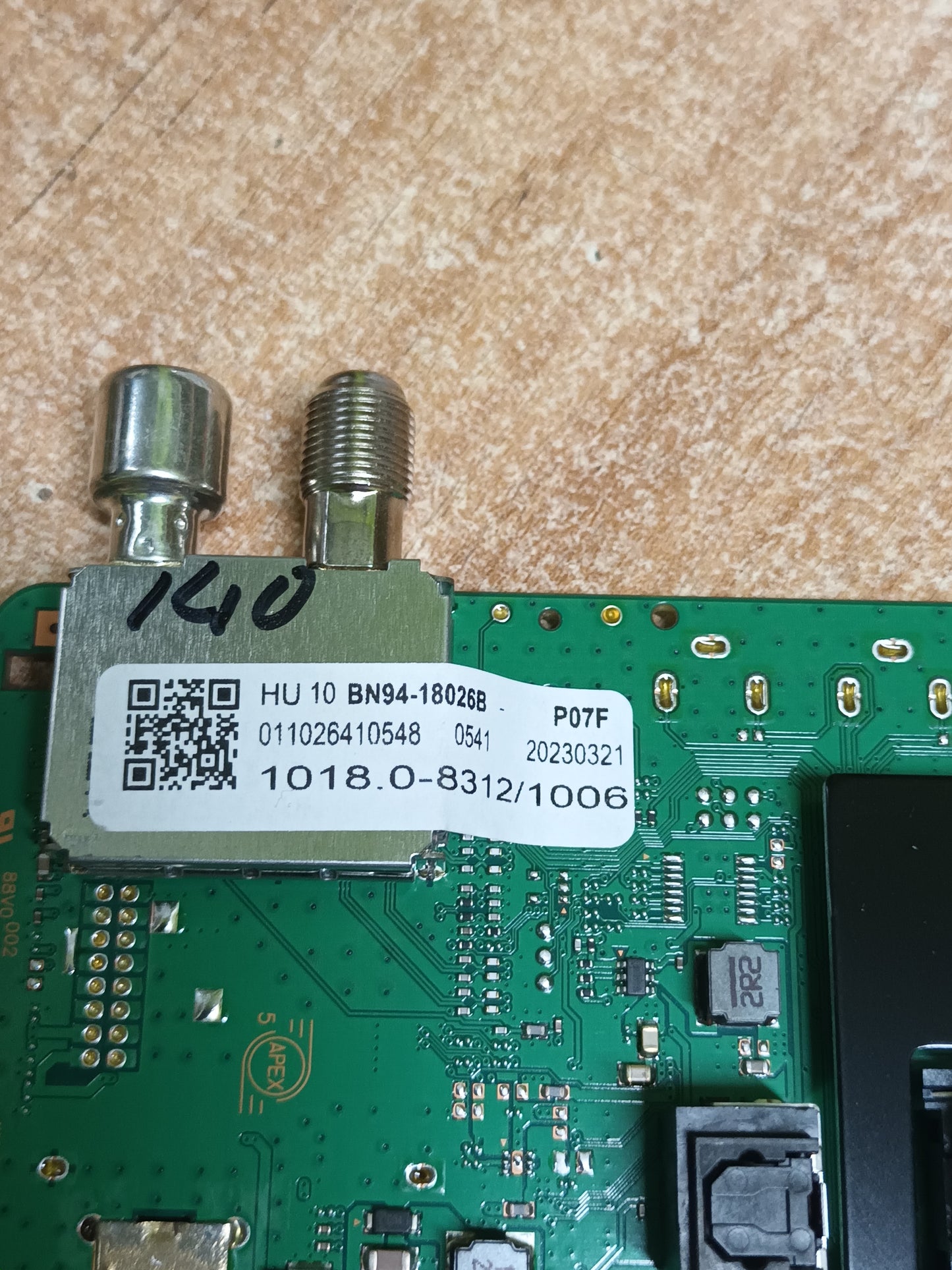 Placa main, BN94-18026B, NUEVA SIN USAR, de una tv SAMSUNG TQ55Q65CAU