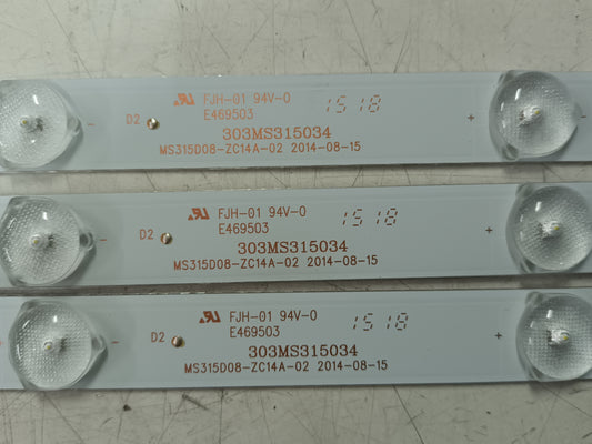 TCL H32B3803, TIRAS DE LED (ref,12)