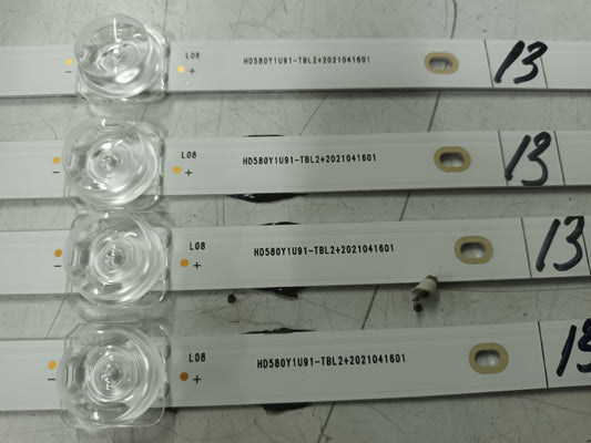 juego de 4 tiras de led, NUEVAS de HISENSE 58A6BG