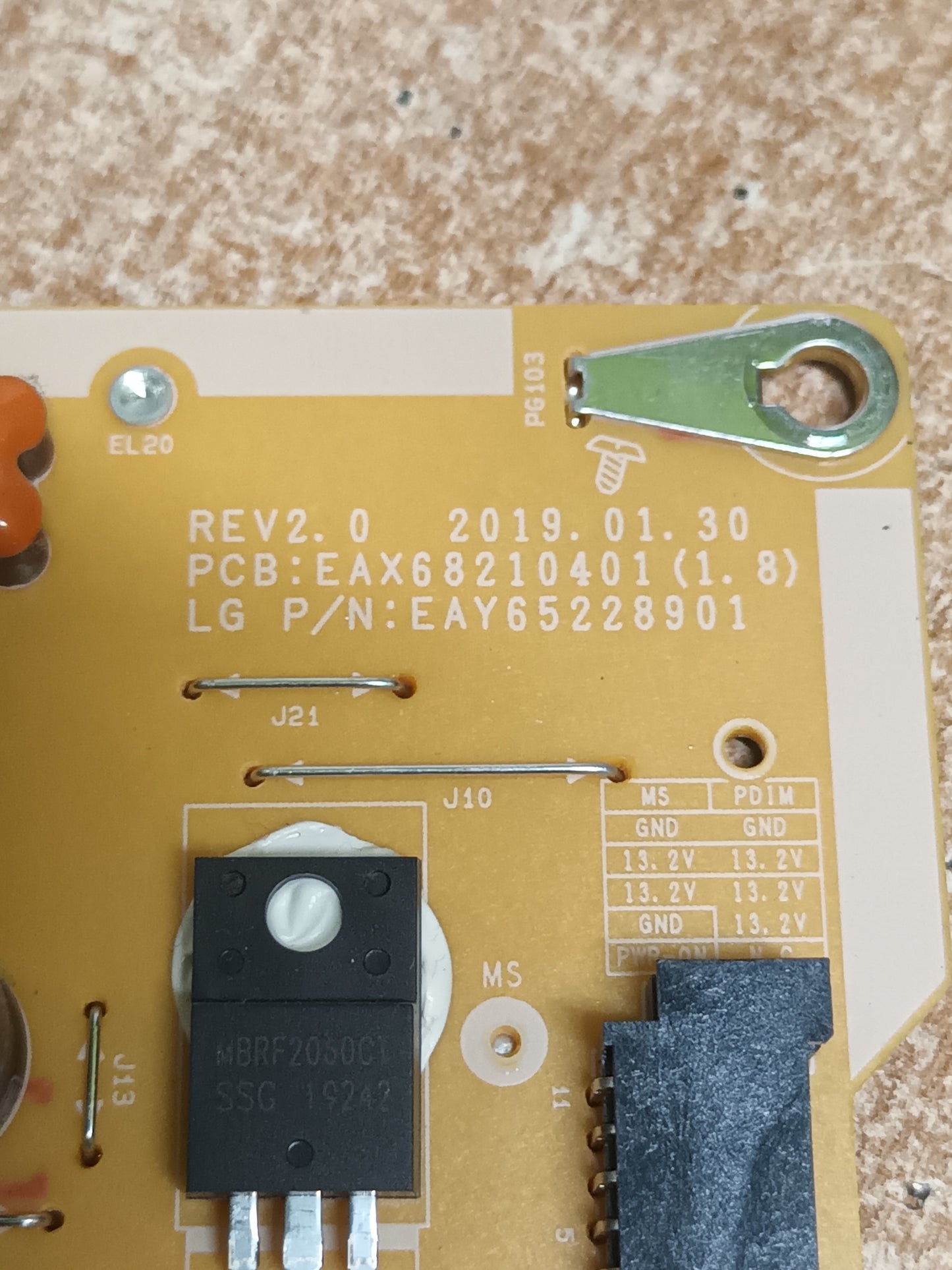EAX68210401(1.8), de TV, LG 43LM6300PLA,